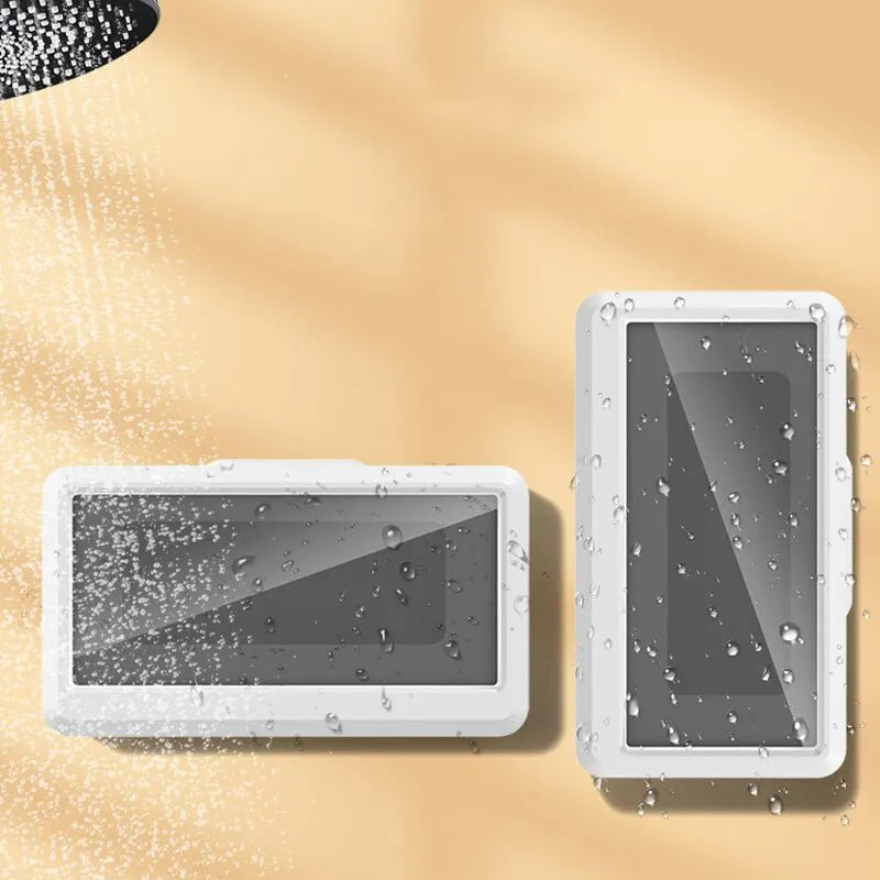 Waterproof Anti-Fog Shower Phone Holder | Wall Mount Case
