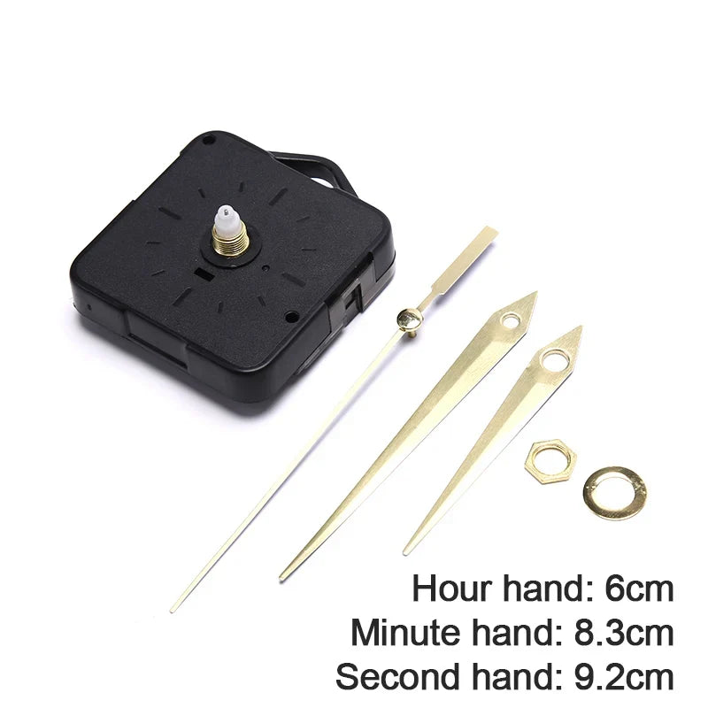 Quartz Clock Movement Mechanism with Hands – DIY Repair Set