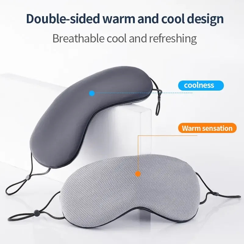 Korean Ice Silk Sleep Mask – Dual Use, Adjustable, Light Blocking