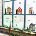 Christmas Window Stickers – Double-Sided Snowflake & Tree Decals