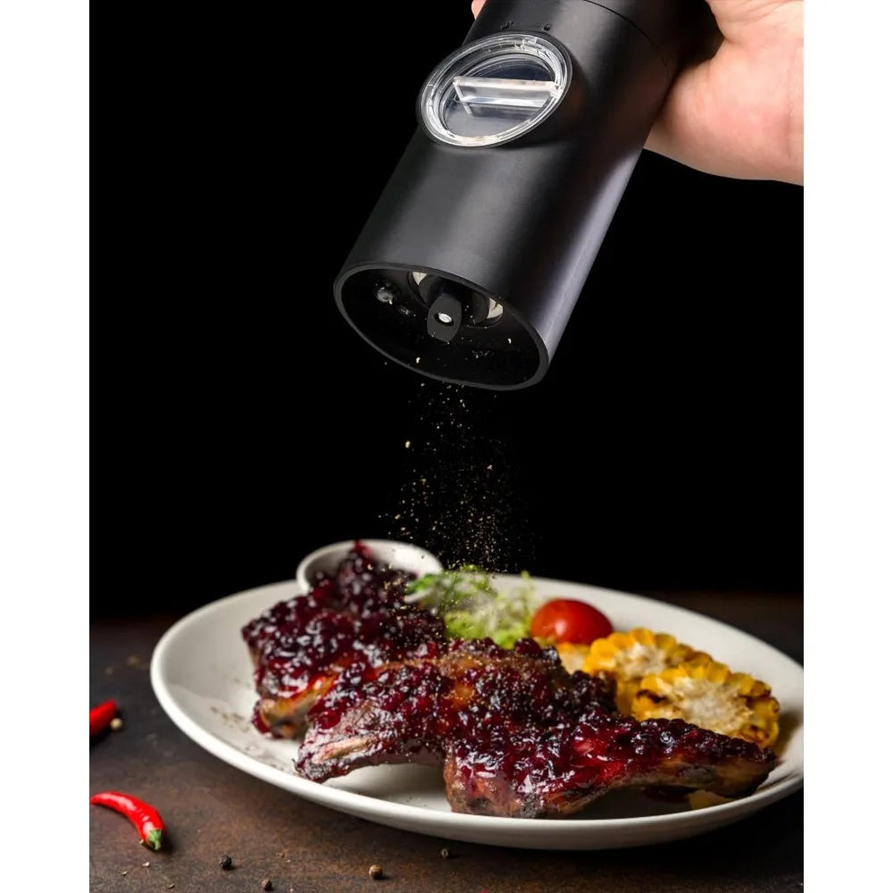 Electric Salt & Pepper Grinder Set – Battery Powered, 2-Piece