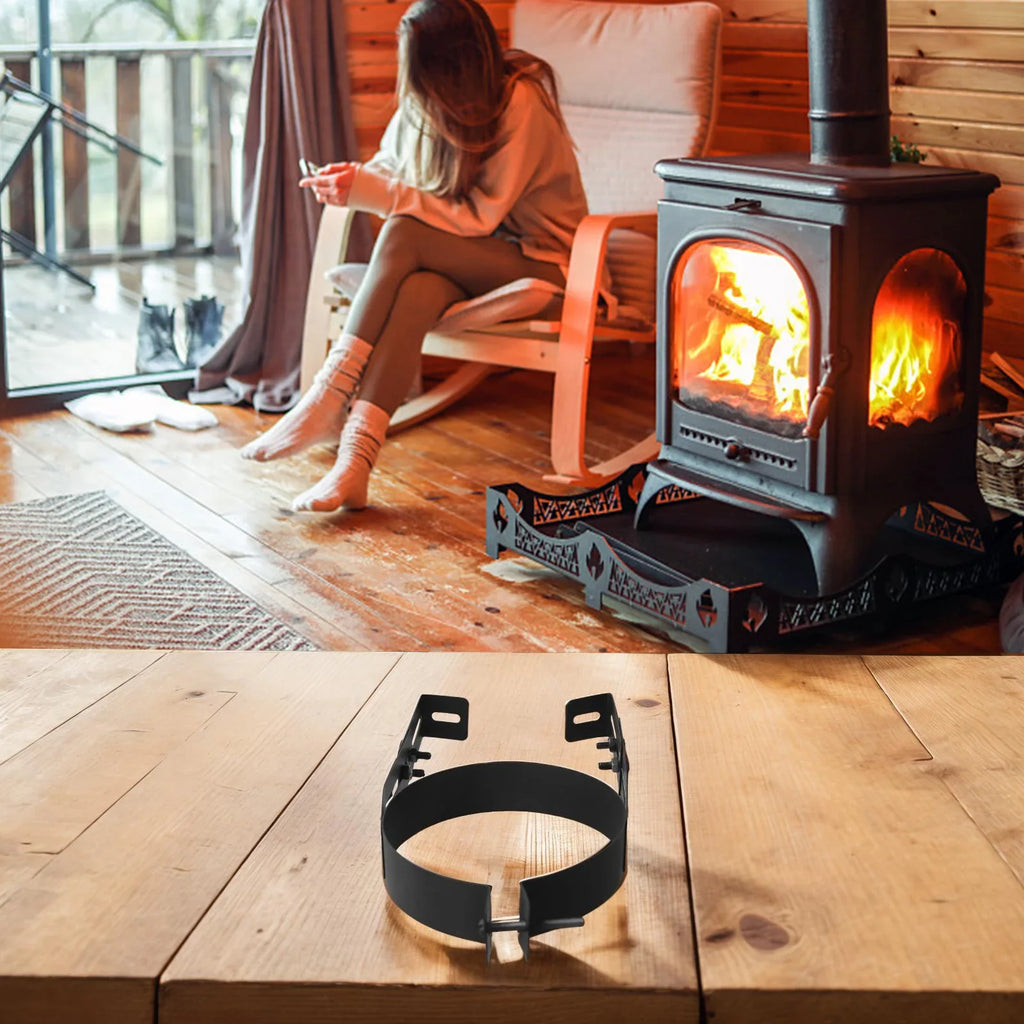 Adjustable Stainless Steel Chimney Pipe Wall Bracket | 150mm