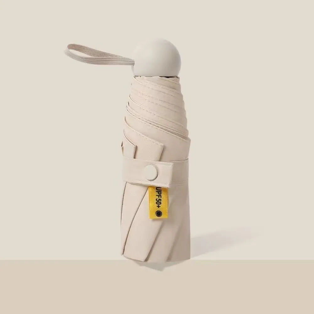 Mini Capsule Folding Umbrella UPF50+ UV & Rain Protection