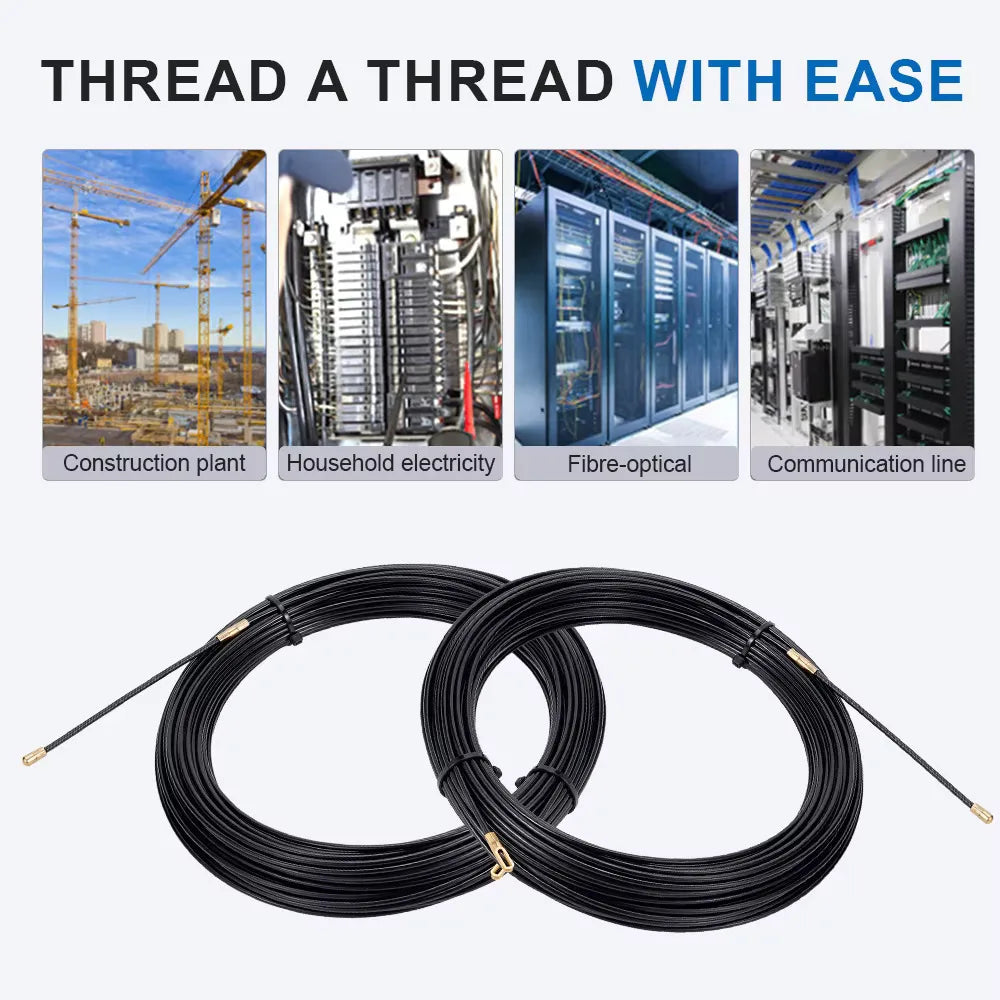 3mm Nylon Fish Tape Cable Puller Wire Guide – 5M to 40M