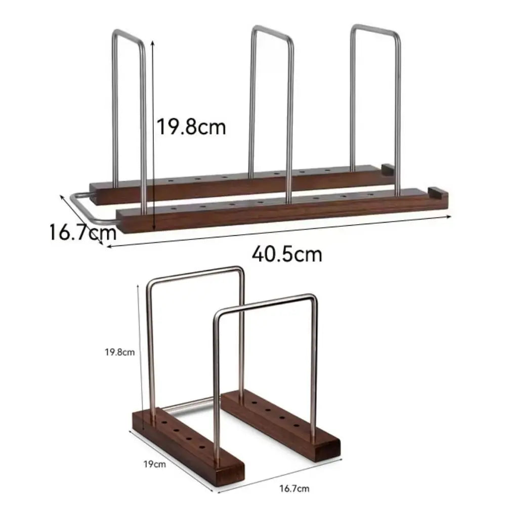 Solid Walnut Vinyl Record Stand – Adjustable CD & Record Holder