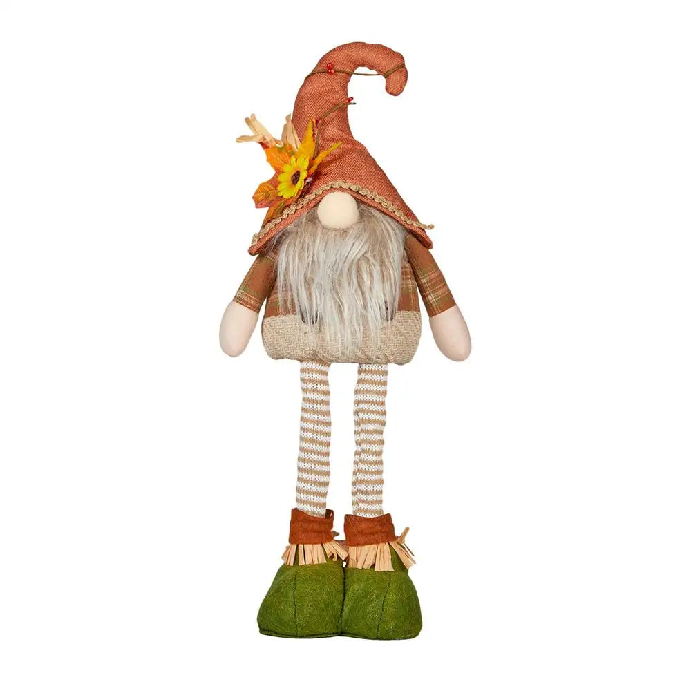 Thanksgiving Gnome Plush with Telescopic Legs | Festive Décor
