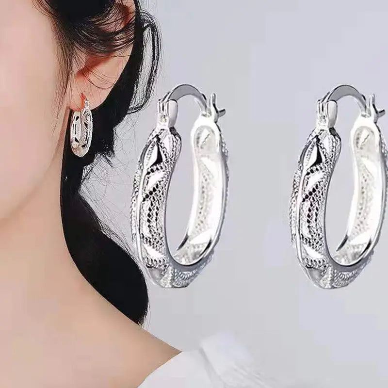 Nixie Snake Drop Earrings Silver Plated Zinc Alloy Unisex
