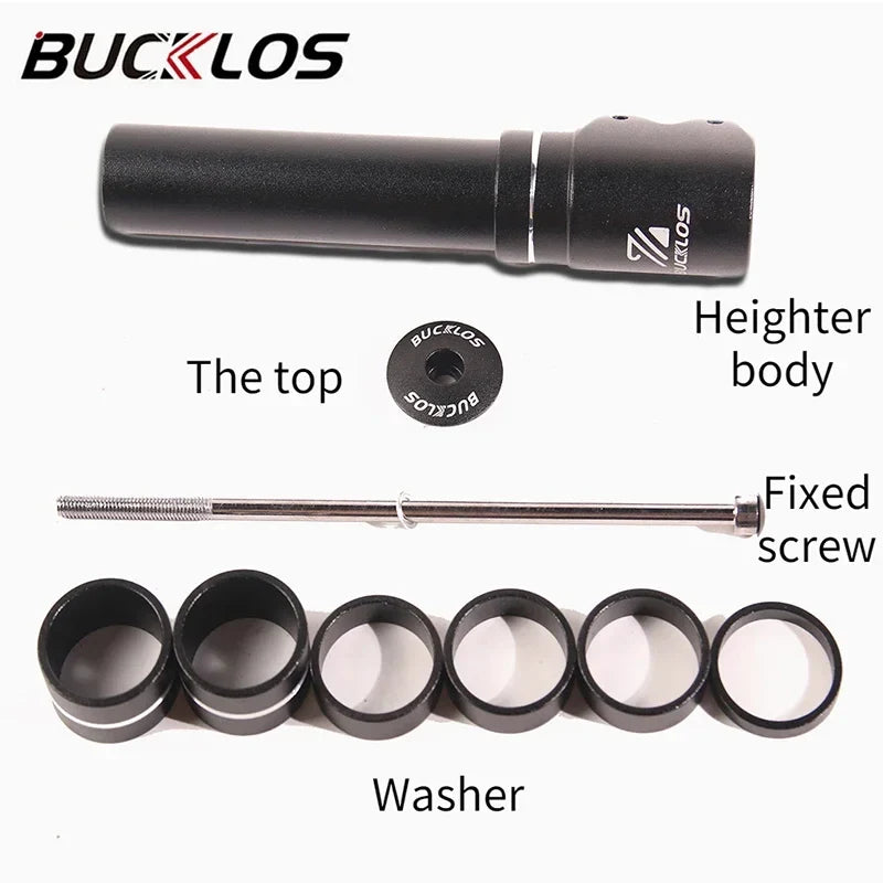 BUCKLOS Bike Stem Height Extender 115/180/210mm Handlebar Riser