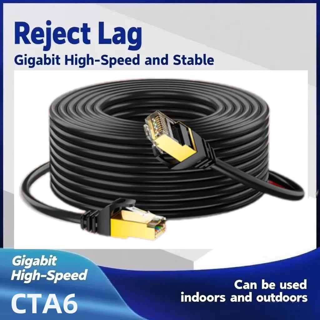 Cat6 Ethernet Cable RJ45 UTP 1000Mbps – PC, PS5, Xbox, Router