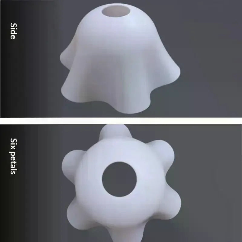 Retro Flower PVC Table Lamp Shade for Bedroom, Café & Dorm