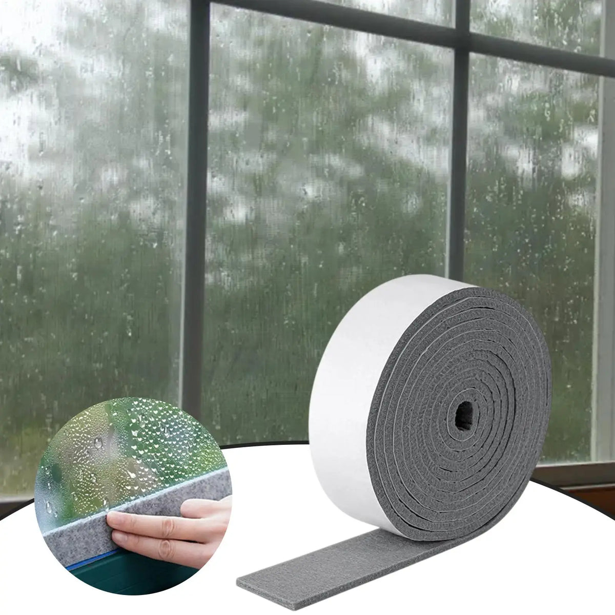 Window Condensation Absorbent Strip – Self-Adhesive Moisture Guard