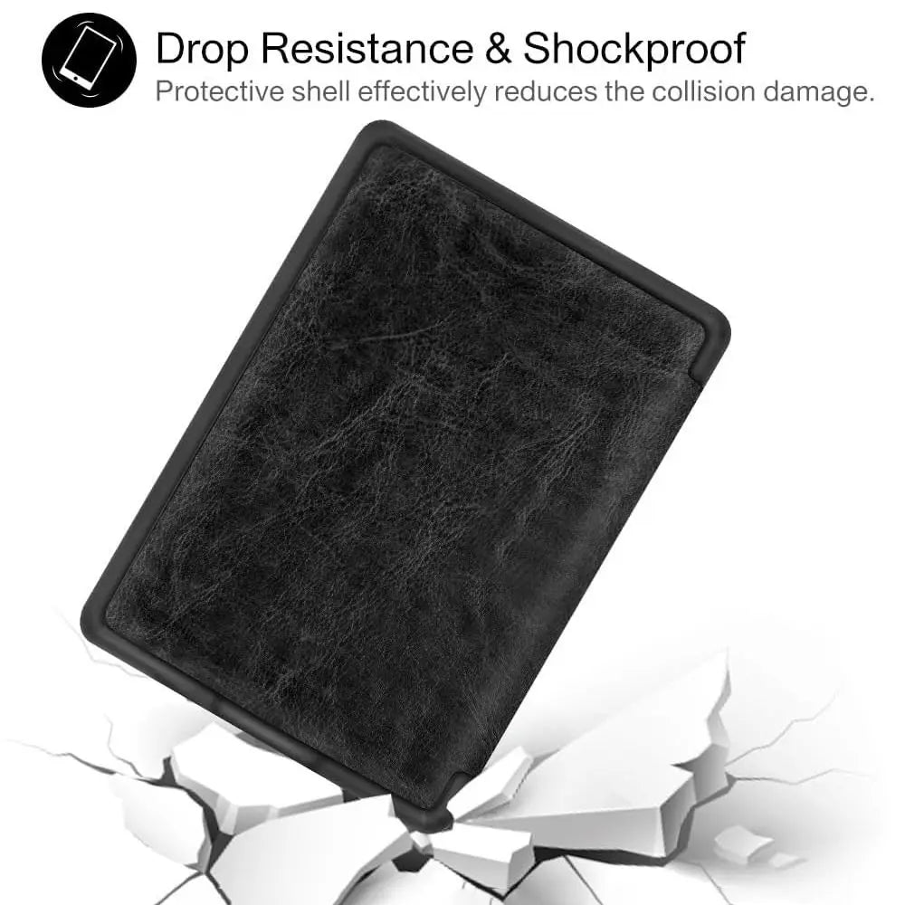 PU Leather Magnetic Folio Case for Kindle 4th/5th Gen D01100