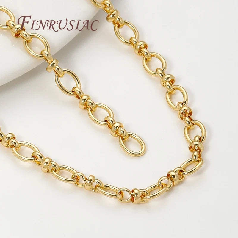 18K Gold Plated Brass Chain | DIY Necklace & Bracelet Finding