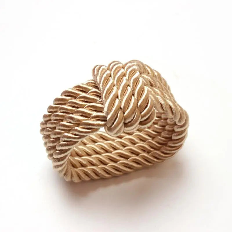 Woven Rope Napkin Rings – Wedding & Holiday Table Décor