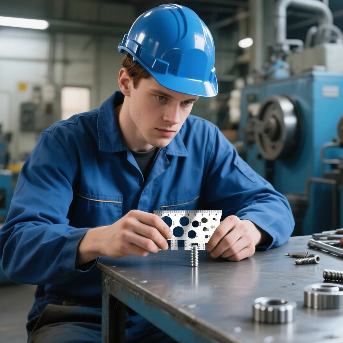 Stainless Steel Thread Gauge Screw Pitch Measurement Tool
