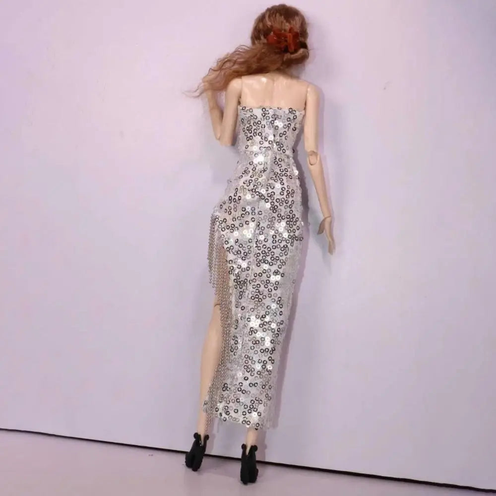 Sequin Evening Gown & Heels Set for 30cm Fashion Dolls