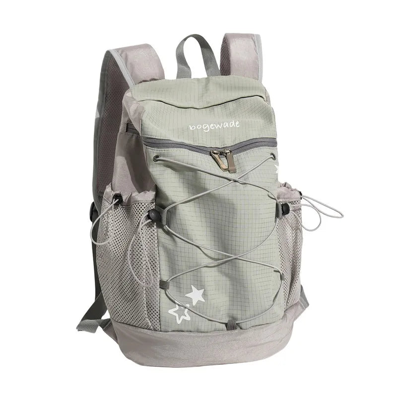 Korean Polka Dot Mini Backpack – Stylish Nylon Commuter Bag