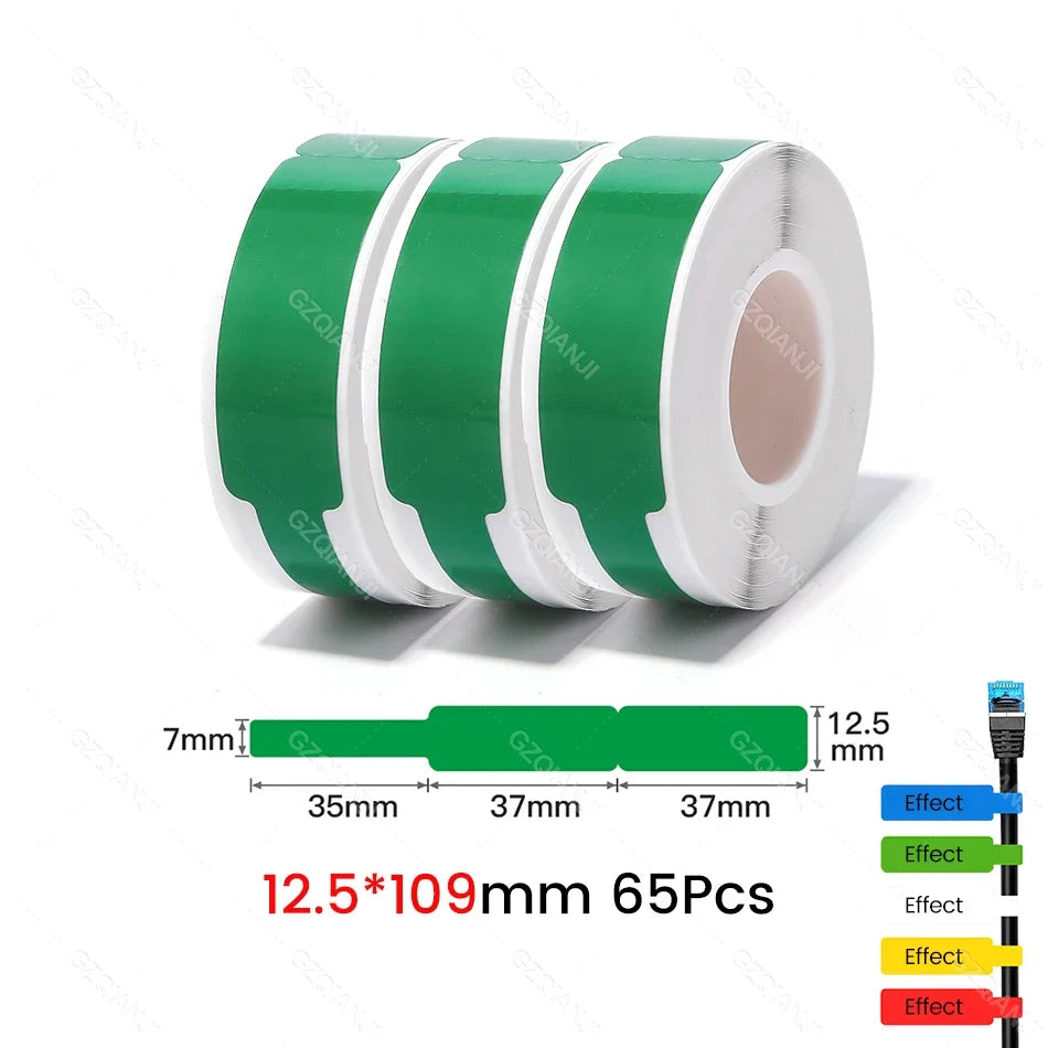 Niimbot Thermal Cable Label Stickers – Waterproof Self-Adhesive Tags