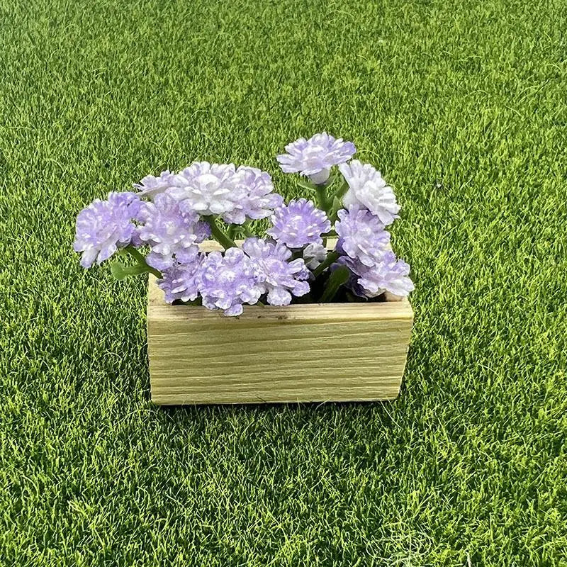 Miniature Artificial Gypsophila Potted Plant | Dollhouse Decor