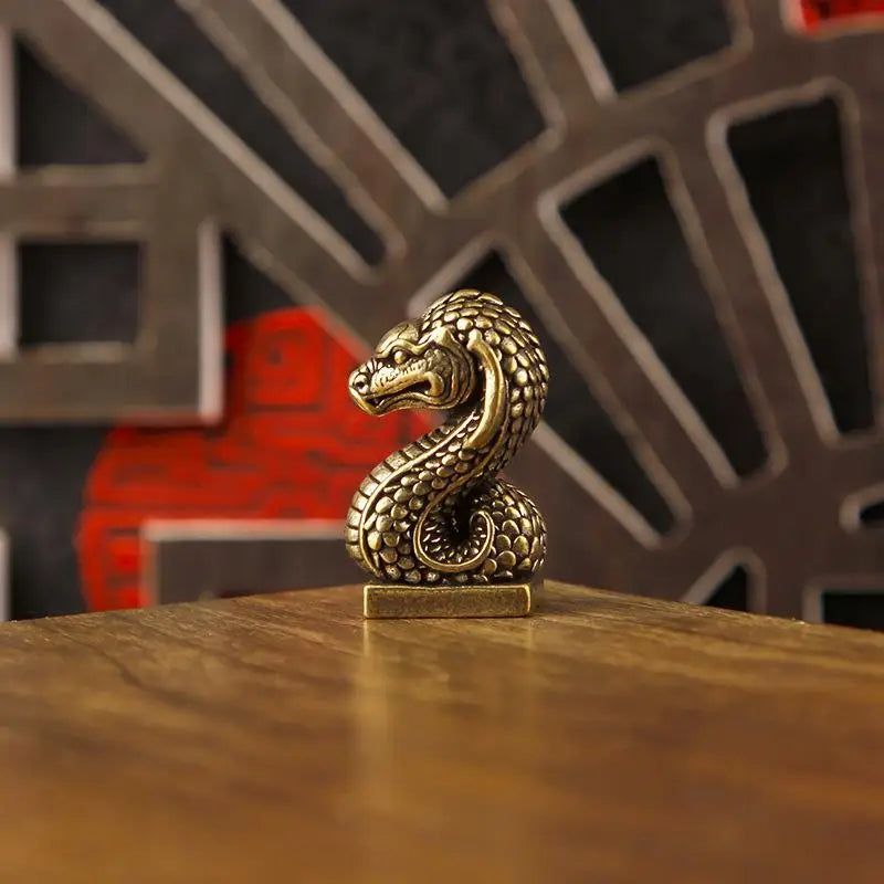 Brass Chinese Zodiac Animal Head Figurine | Vintage Collectible
