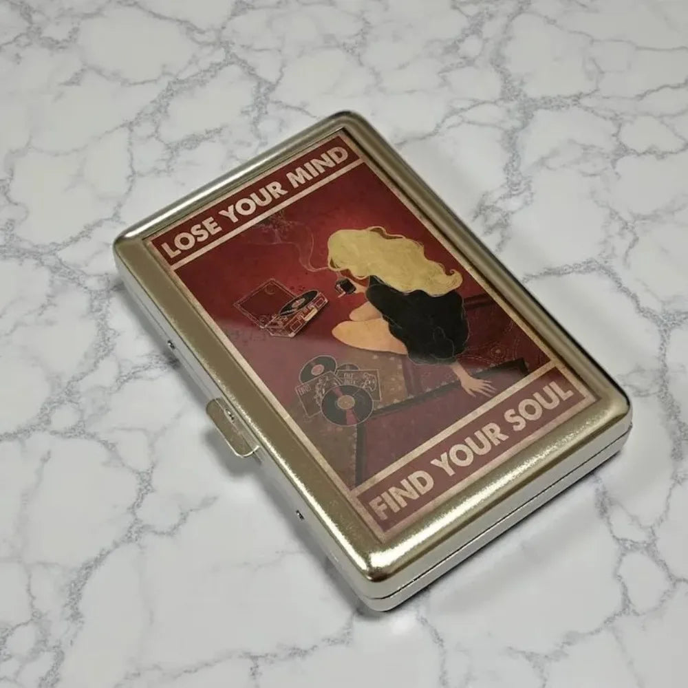 Vintage Metal Card Case – Snap ID & Credit Card Holder