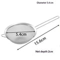 Fine Mesh Stainless Steel Strainer Sieve with Handle | Kitchen Tool