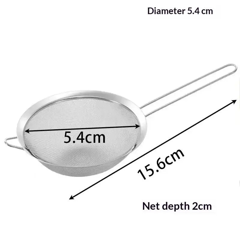 Fine Mesh Stainless Steel Strainer Sieve with Handle | Kitchen Tool