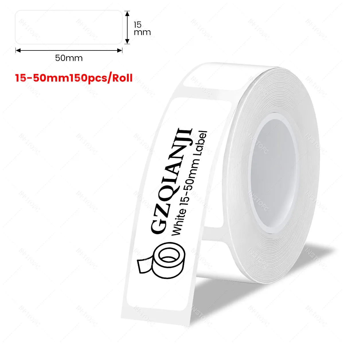 Thermal Label Tape 12–15mm Roll for Marklife P11 P12 DELI Q2 D30