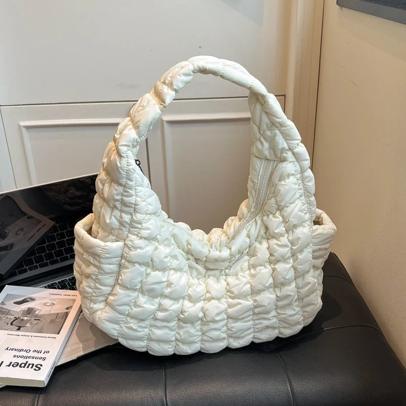 Puff Pleated Cloud Bag – Women's Large Crossbody Shoulder Bag