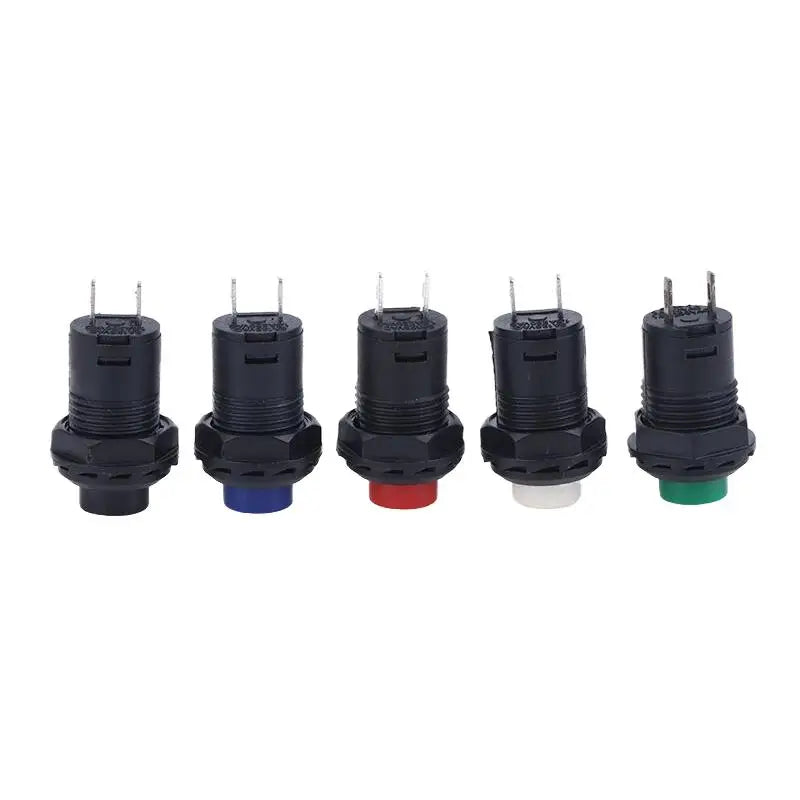 12mm Pushbutton Switches Self-Lock & Momentary OFF-ON – 10 Pack
