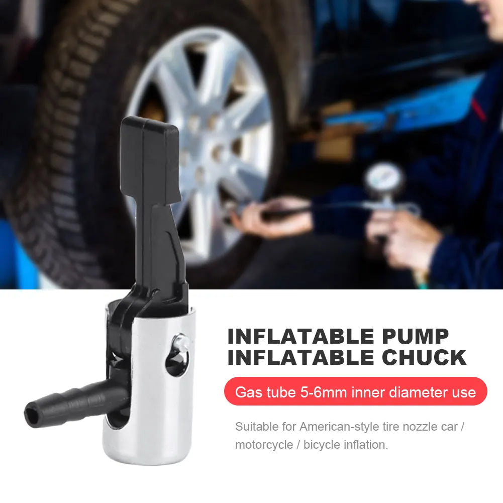 Tire Inflator Chuck Nozzle for 5-6mm Air Hose | Car Bike Moto
