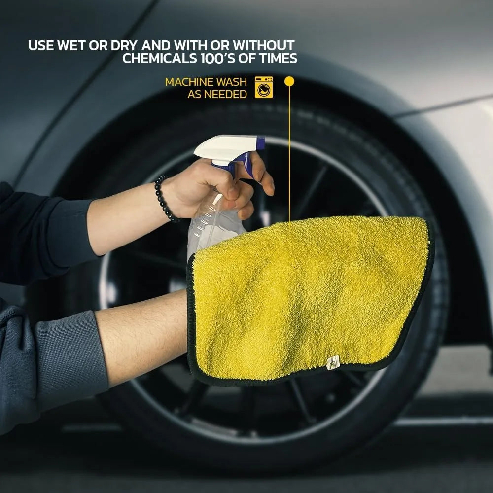 Nixie Microfiber Car Detailing Towels 12x12 – 3/5/10 Pack
