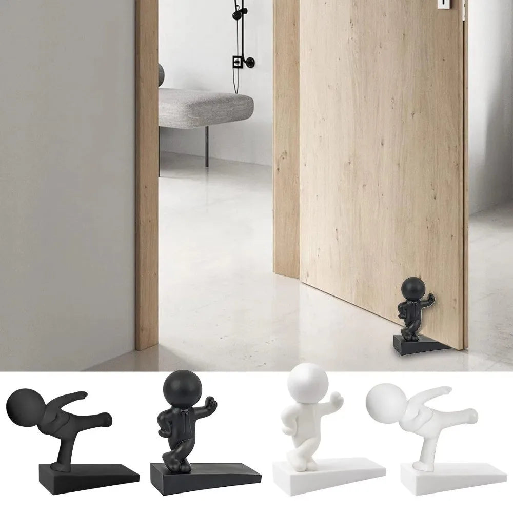 Cute Cartoon Action Figure Door Stop – No-Drill Non-Slip