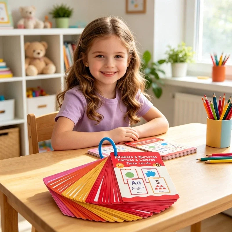 Spanish Flash Cards for Kids Ages 3–6 | 78 Words, 40 Cards