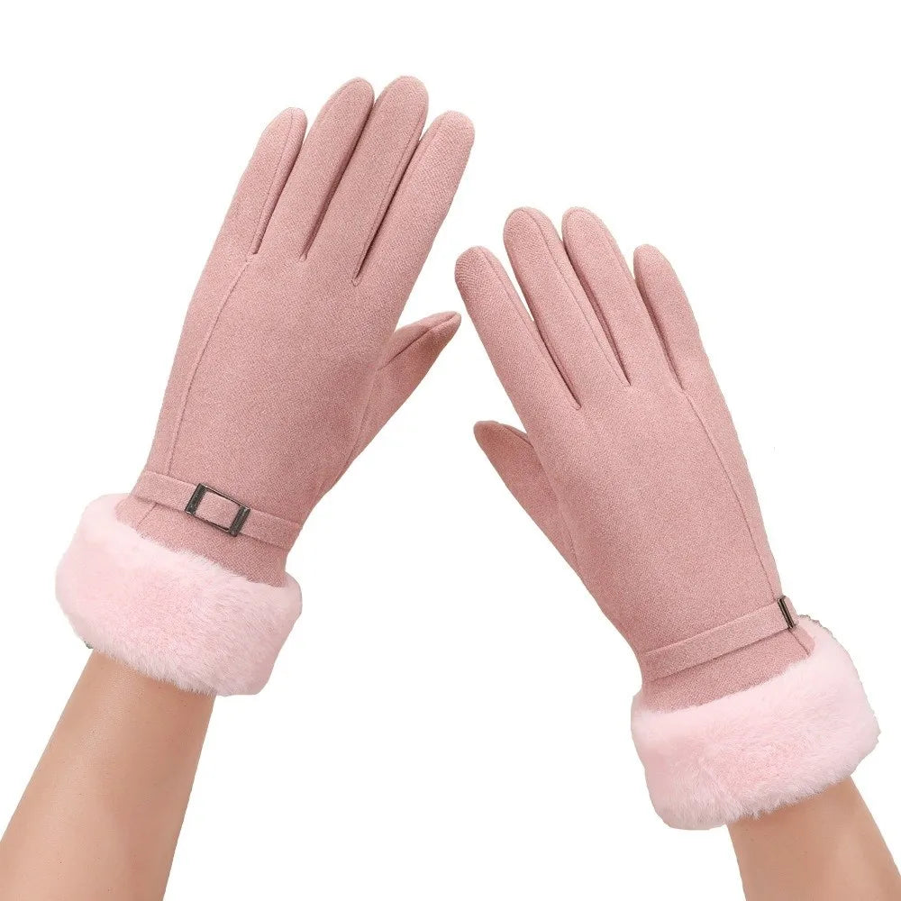 Women's Windproof Touchscreen Winter Gloves – Full Finger Warm