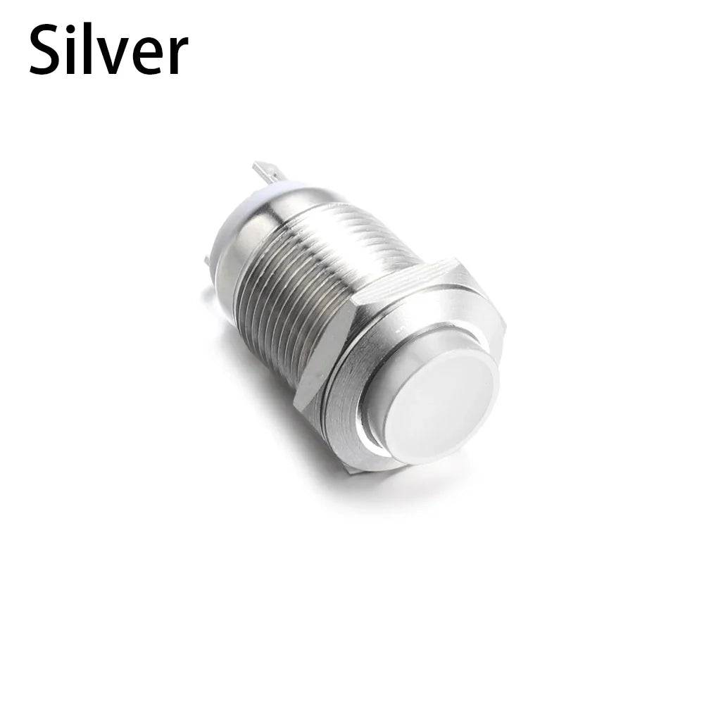 12mm Waterproof Momentary Metal Push Button Switch 250V