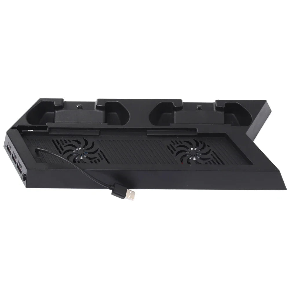 PS4 Vertical Stand Cooling Fan & Dual Controller Charging Dock