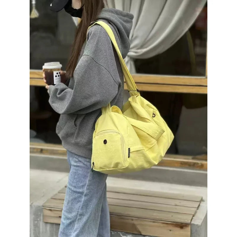 Large Capacity Nylon Crossbody Shoulder Bag for Women