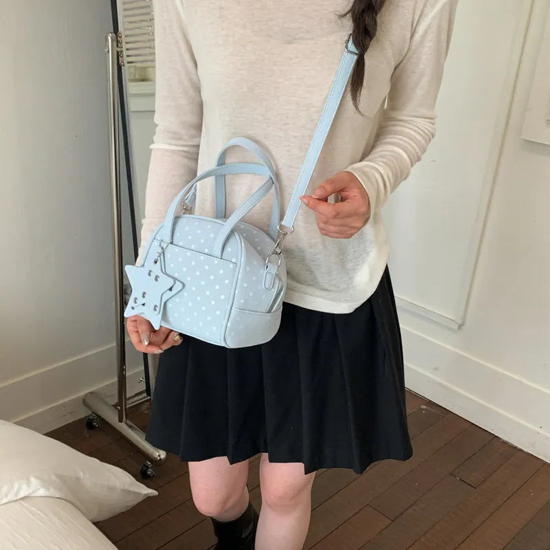 Polka Dot Crossbody Shell Bag for Women | Summer Handbag