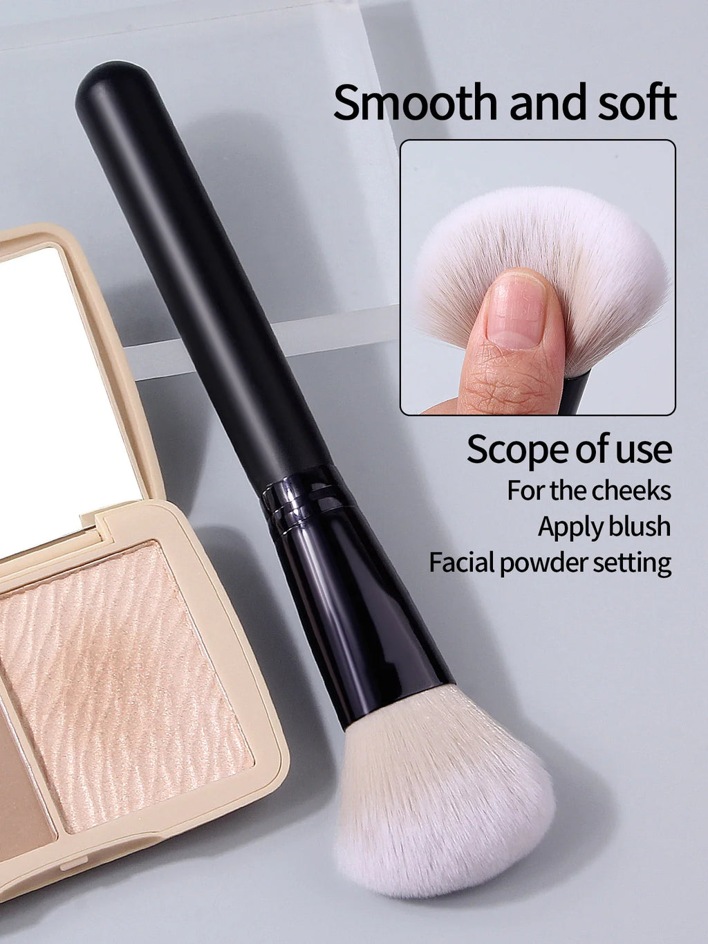Black Loose Powder Brush – Blush & Contour Makeup Brush