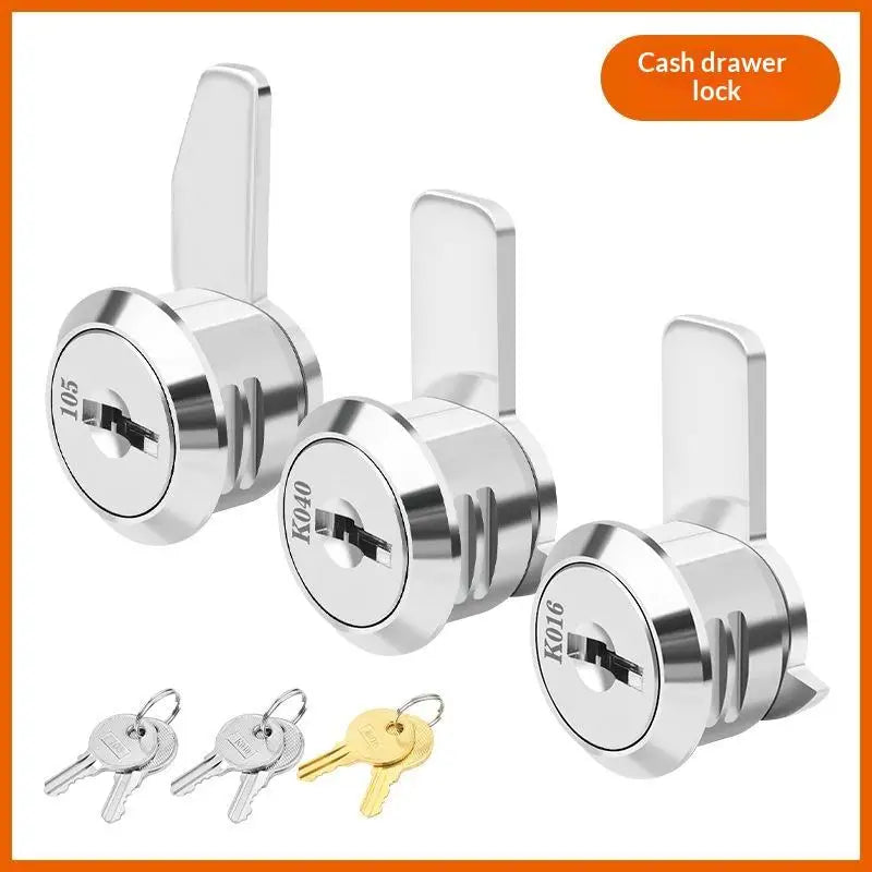 Zinc Alloy Drawer Lock with 2 Keys – Cabinet & Locker