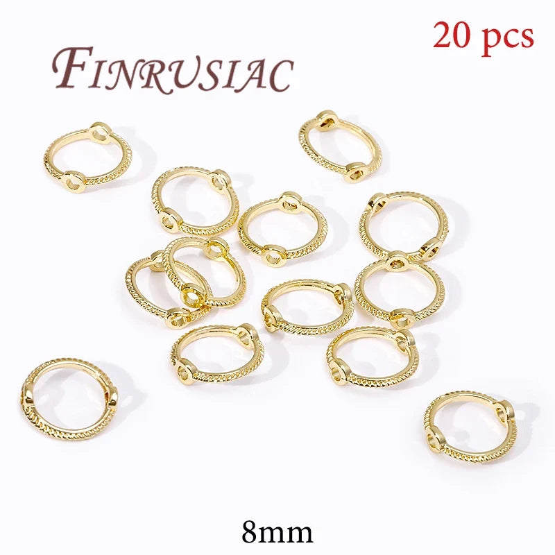 20Pcs 18K Gold Plated Bead Frames | DIY Jewelry Spacers