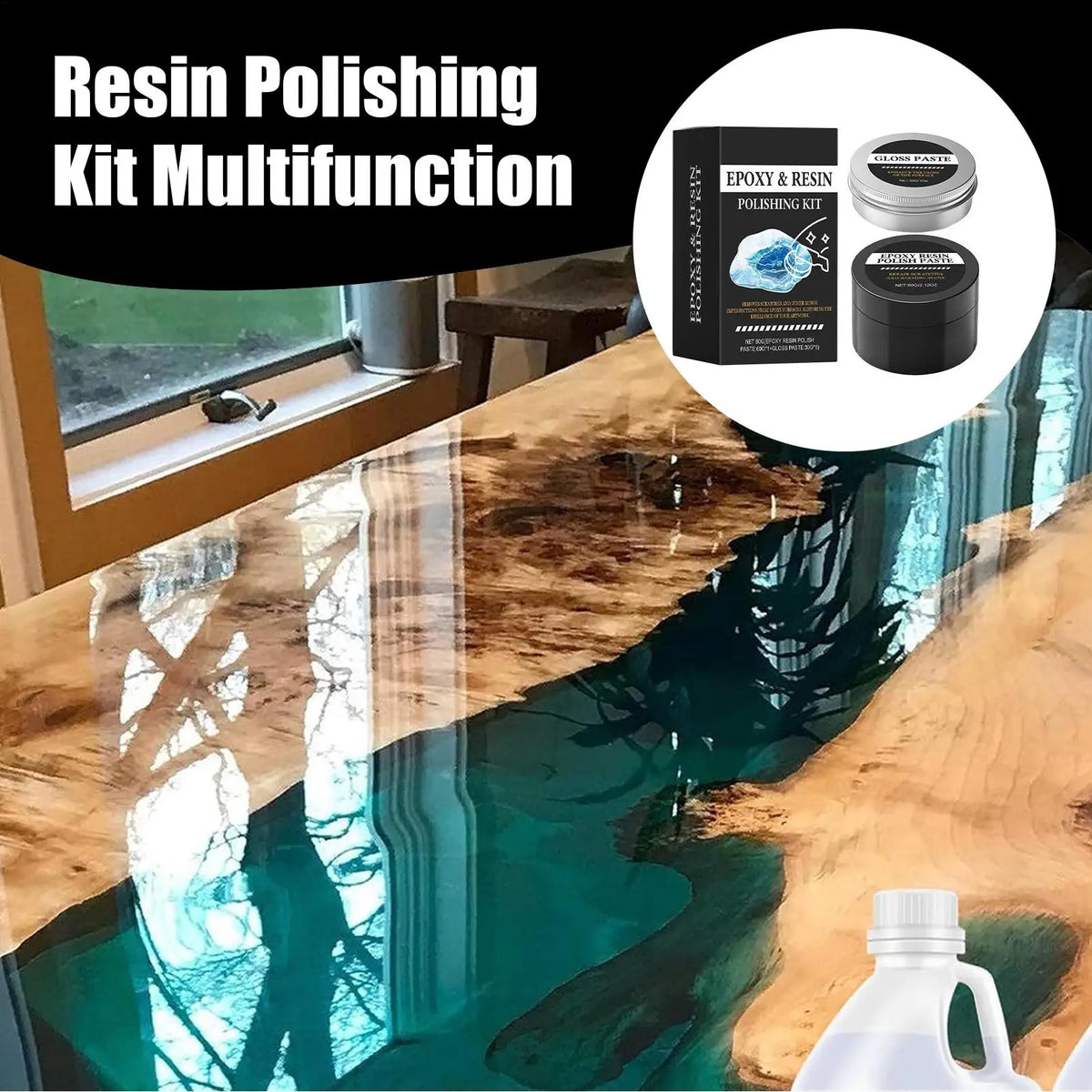 Epoxy Resin Polishing Kit – 3-Stage Scratch Repair & Mirror Finish