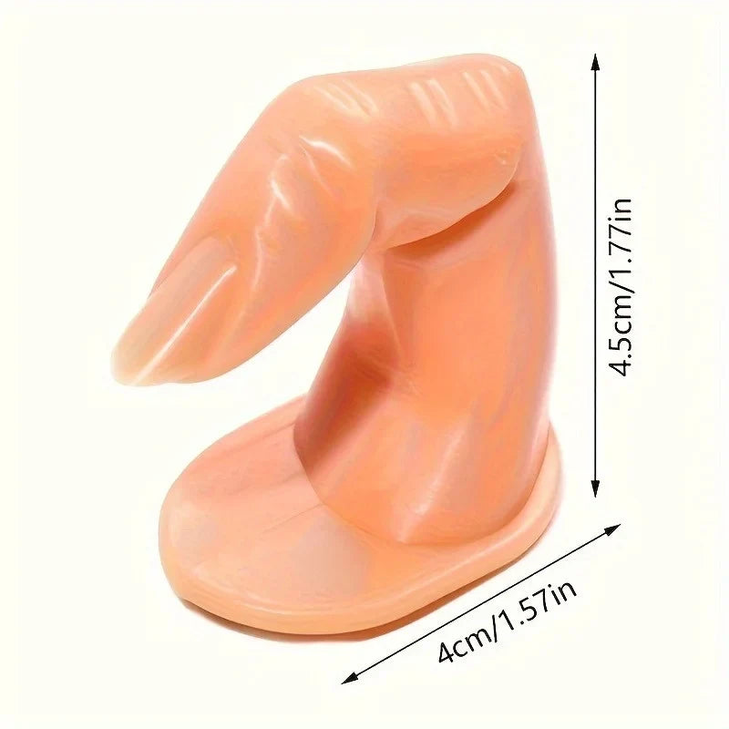 Silicone Fake Fingers for Nail Art Practice & Training – 5/10 Pcs
