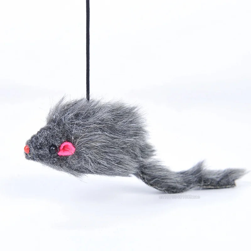 Interactive Hanging Door Cat Toy – Plush Mouse & Elastic Rope