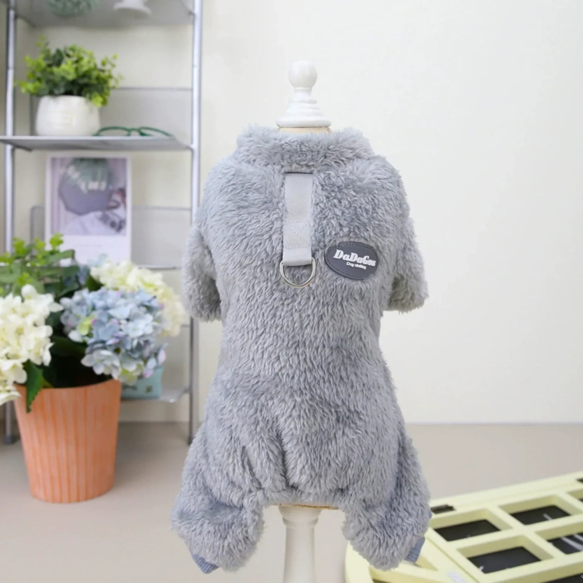 Winter Fleece Dog Jumpsuit Pajamas – Small & Medium Dogs