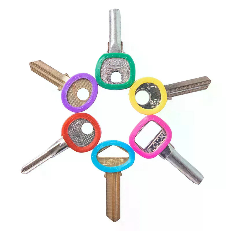 30pcs Silicone Key Covers – Colourful Elastic Rubber Key Caps