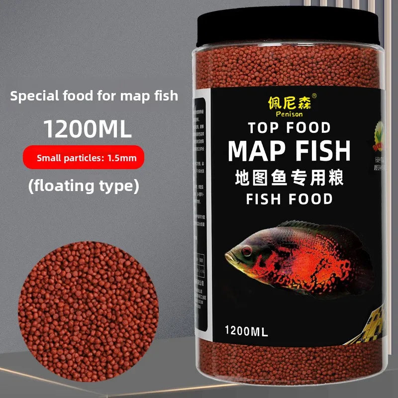PENISON Oscar Fish Food Floating Pellets – High Protein Cichlid