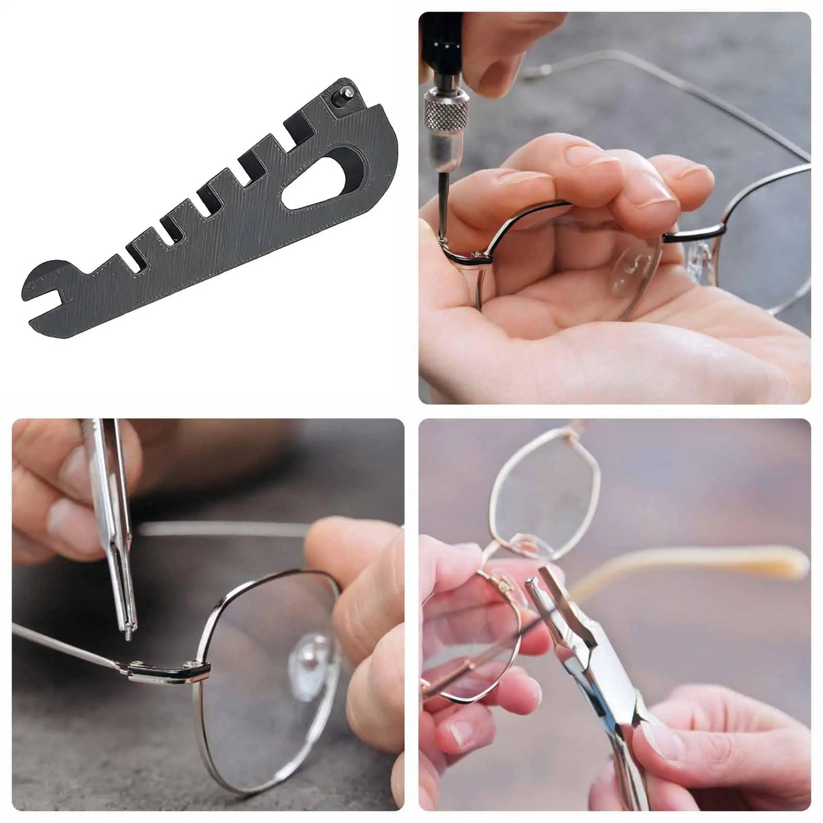 Eyeglass Temple & Frame Adjustment Tool | Nose Pad Repair