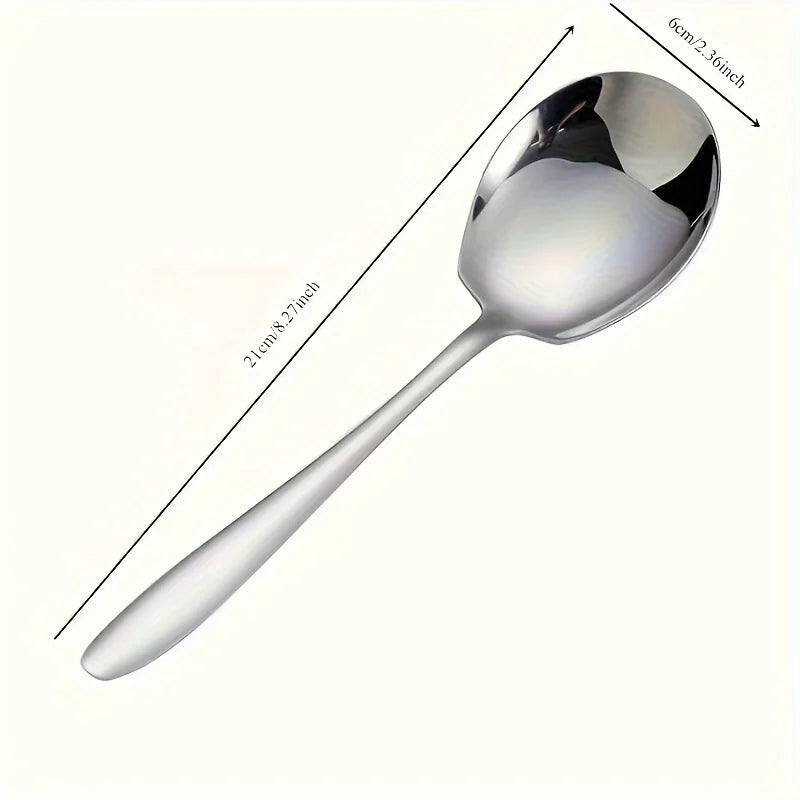 Nixie 2-Piece Oversized Stainless Steel Long Handle Spoons